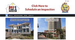 Desktop Screenshot of pro1homeinspection.com