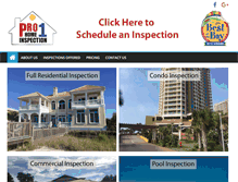 Tablet Screenshot of pro1homeinspection.com